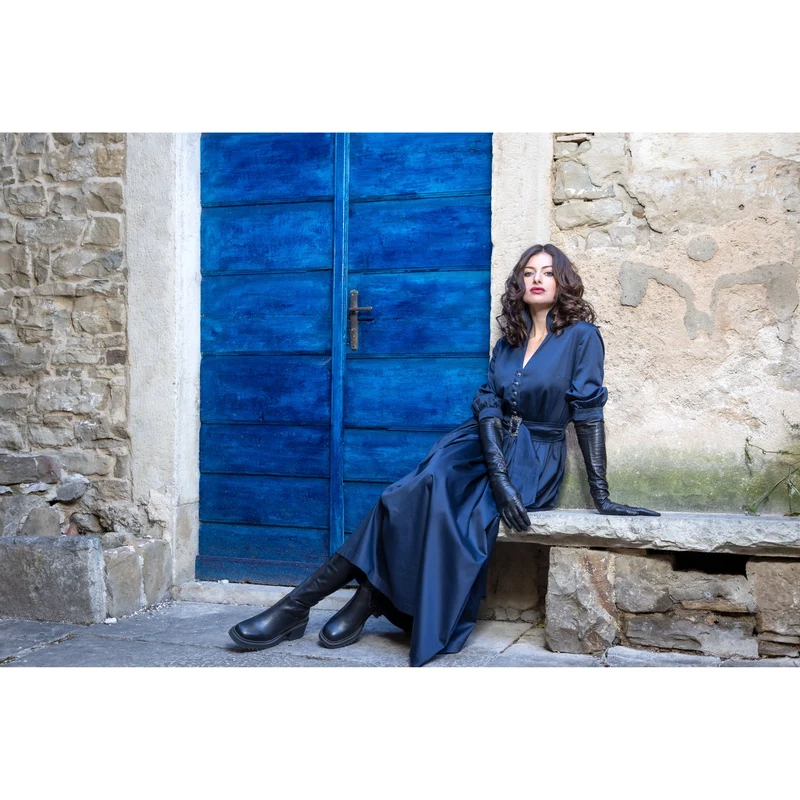 Kleid Dunkelblau