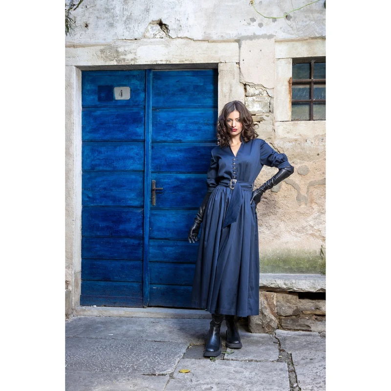 Kleid Dunkelblau