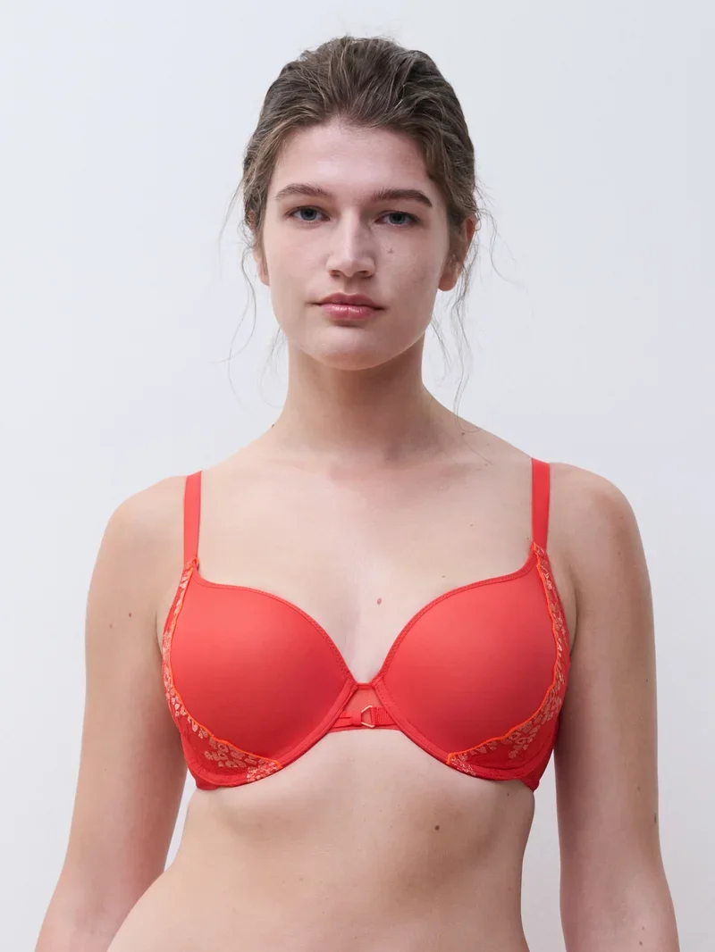 Chantelle - Spice Covering T-Shirt BH Rot Cocktail Multico