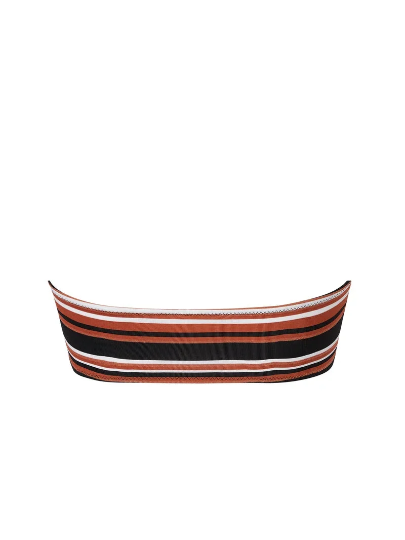 Antigel-Bademode von Lise Charmel - L Antigel Globe Soft Bandeau-Bikinioberteil Auburn Rayé