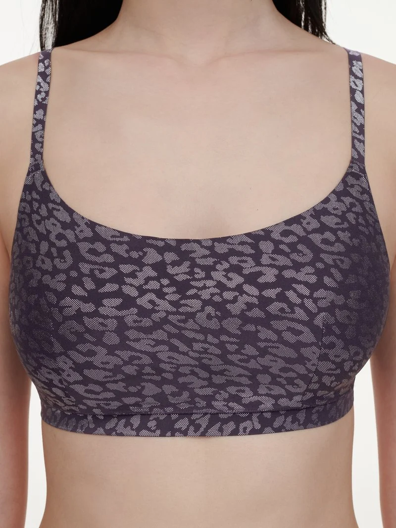 Chantelle - Softstretch-T-Shirt-Bralette ohne Bügel, Tintenschimmer-Print