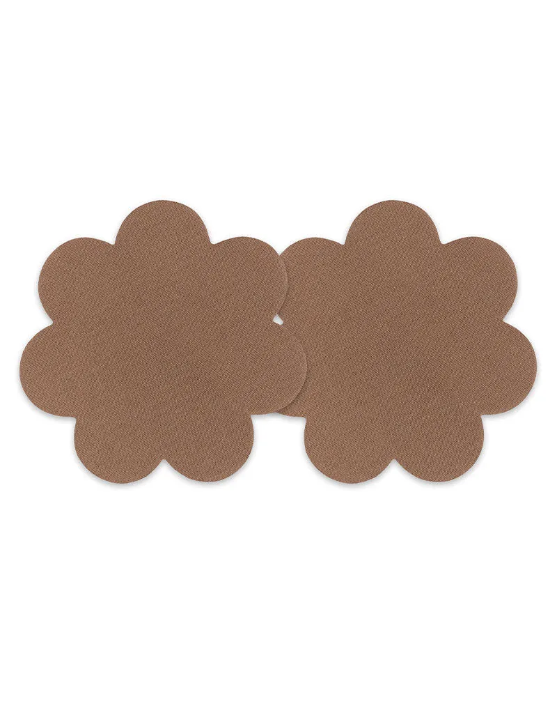 Magic Secret Fabric Nipple Covers x6 Pairs Mocha Brown