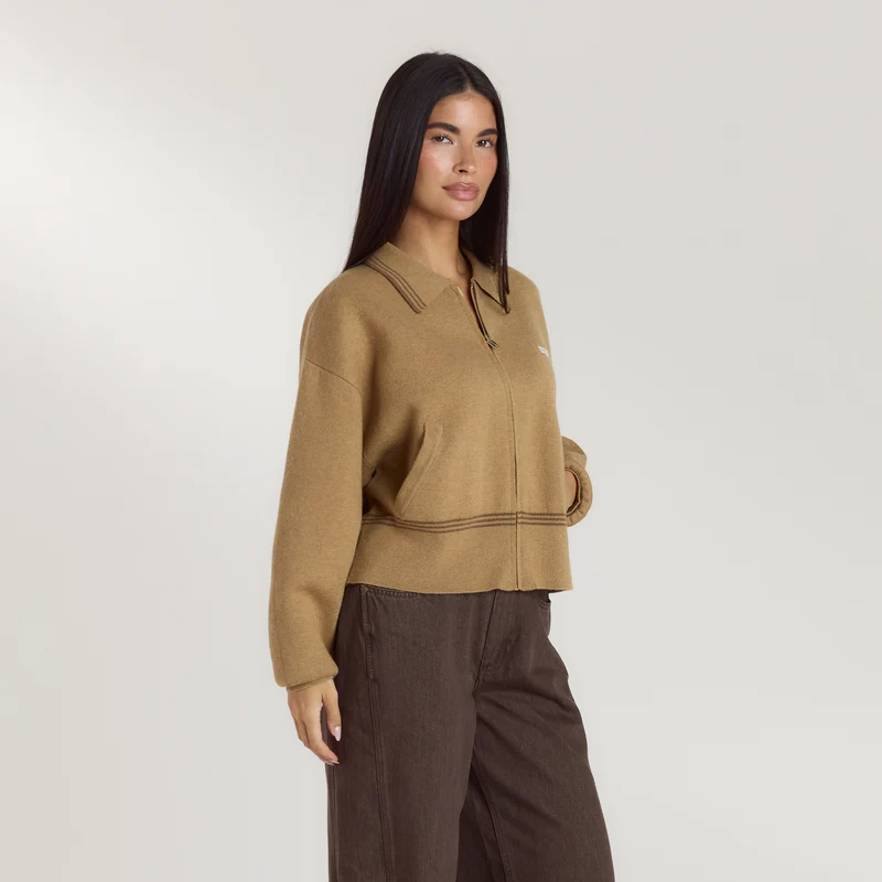 Strickjacke - Hellbraun