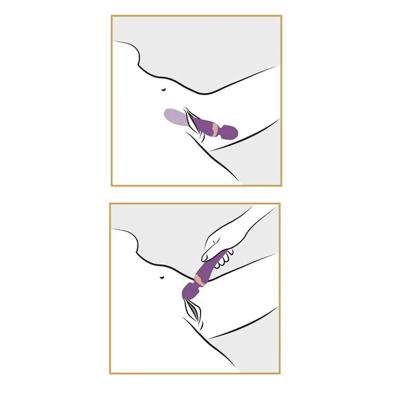 Double Massagestab mit beweglichem Kugelkopf - 21,8 cm