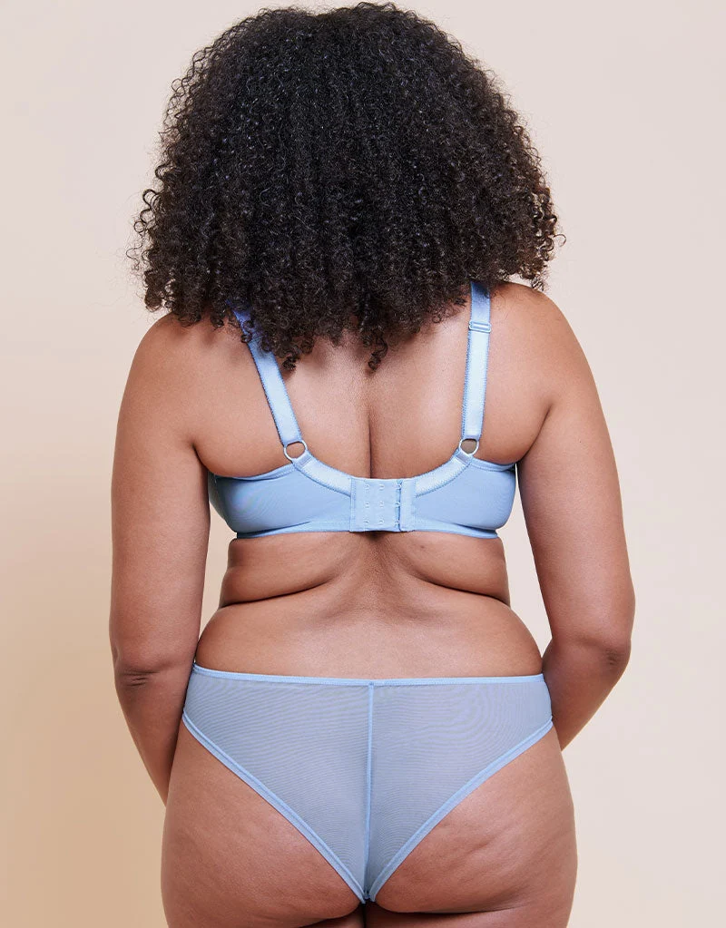 Curvy Kate Lightstyle Scallop Plunge Bra Light Blue/Silver