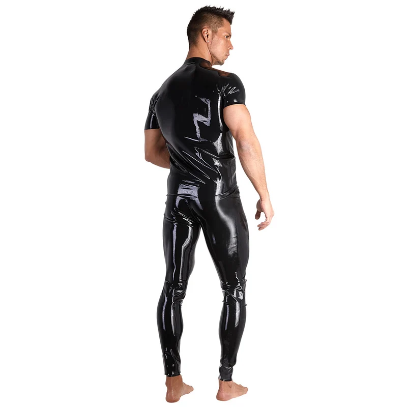 Latex Shirt M-2XL mit Front-Reißverschluss "Cesare"