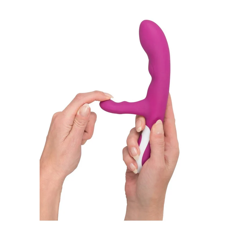 Rabbit-Vibrator mit Wärme-Funktion 22cm, Javida Heating