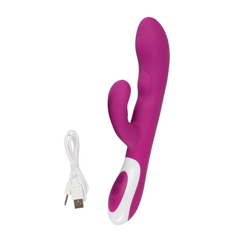 Rabbit-Vibrator mit Wärme-Funktion 22cm, Javida Heating