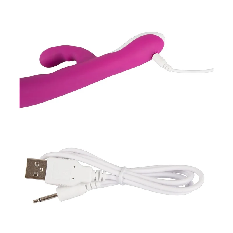 Rabbit-Vibrator mit Wärme-Funktion 22cm, Javida Heating