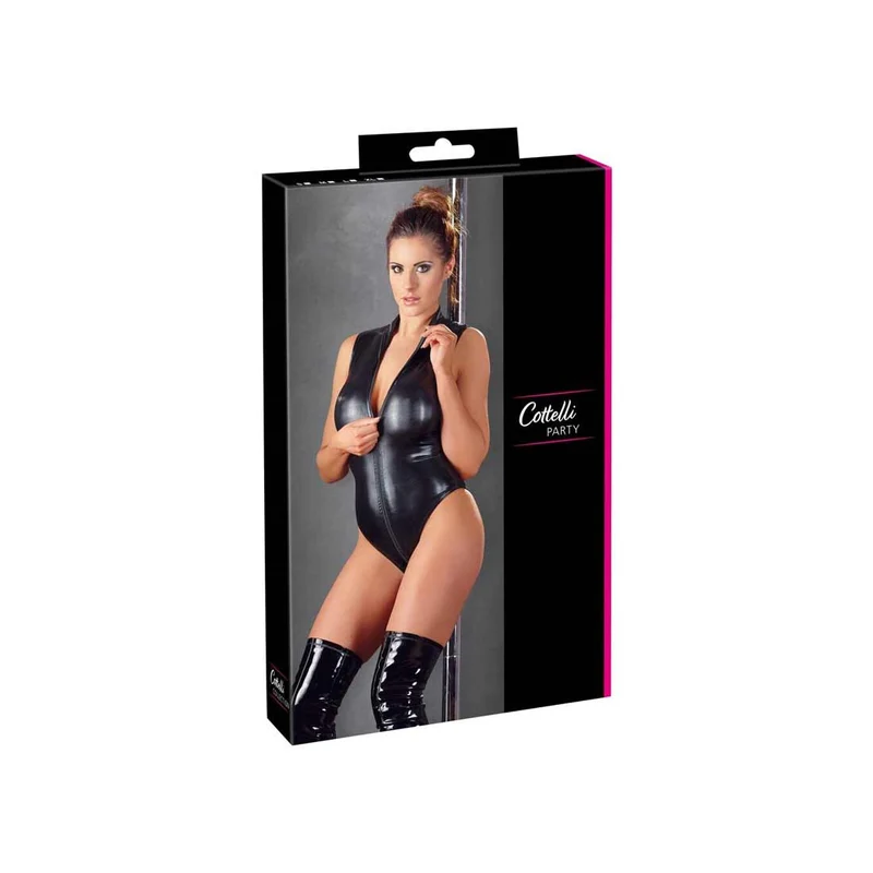 Glänzender Body M-XL für Club & Reizwäsche-Look "Vicky"