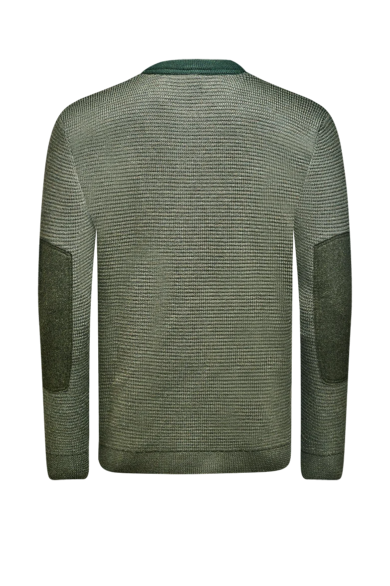 Strickjacke mit Lodenpatches