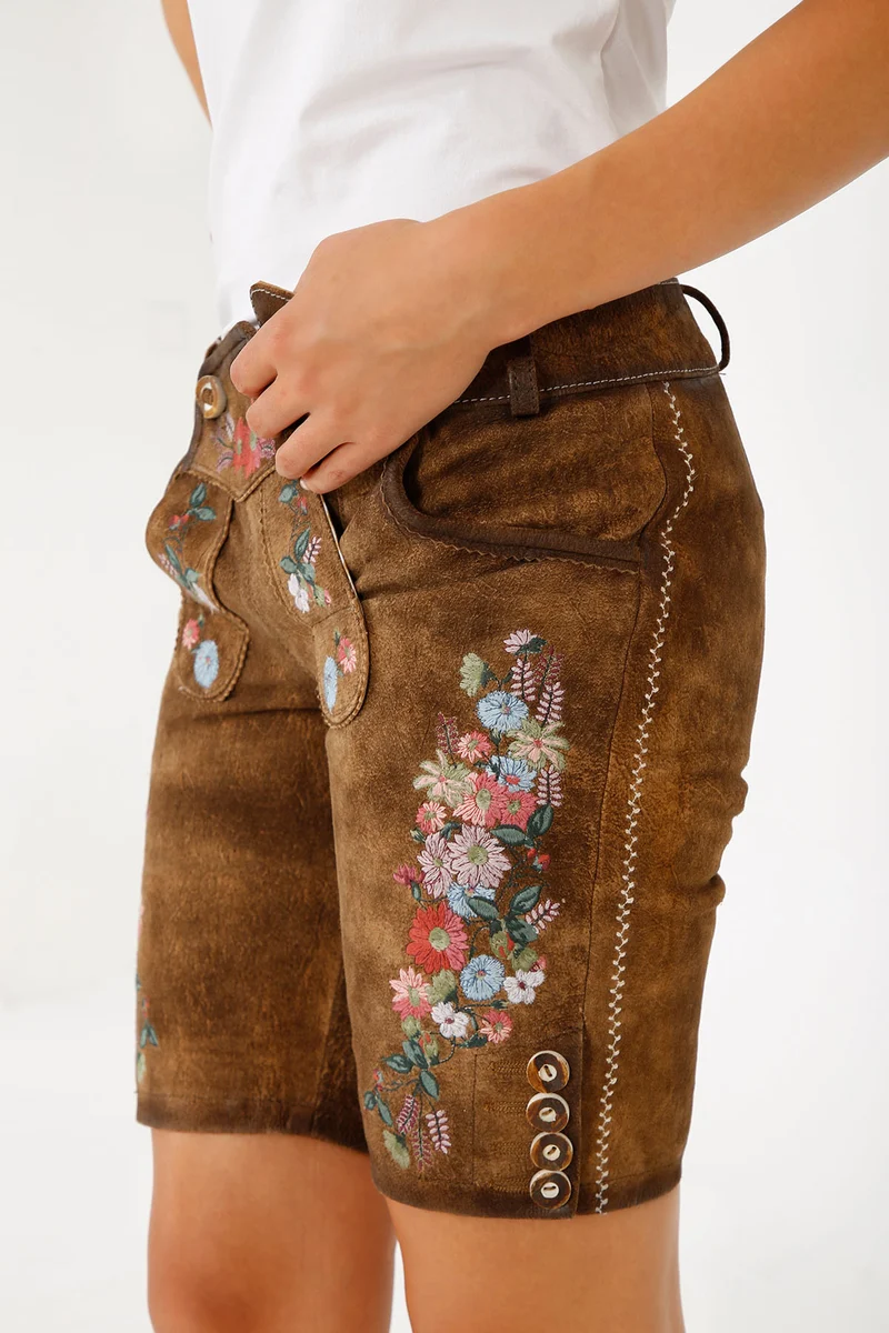Damen Lederhose - SOLEA % - Krüger Madl - Bermuda - 035364-000-0007