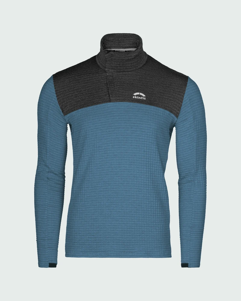 Ducan Flow Grid Longsleeve Zip Shirt