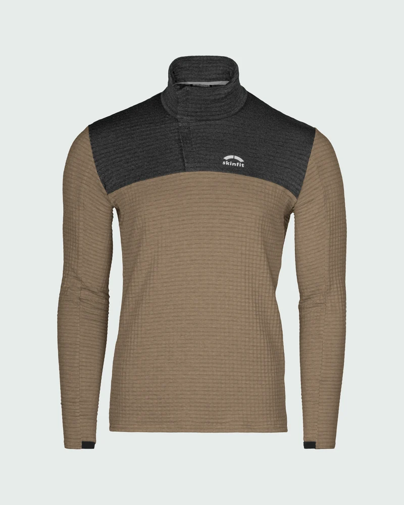 Ducan Flow Grid Longsleeve Zip Shirt