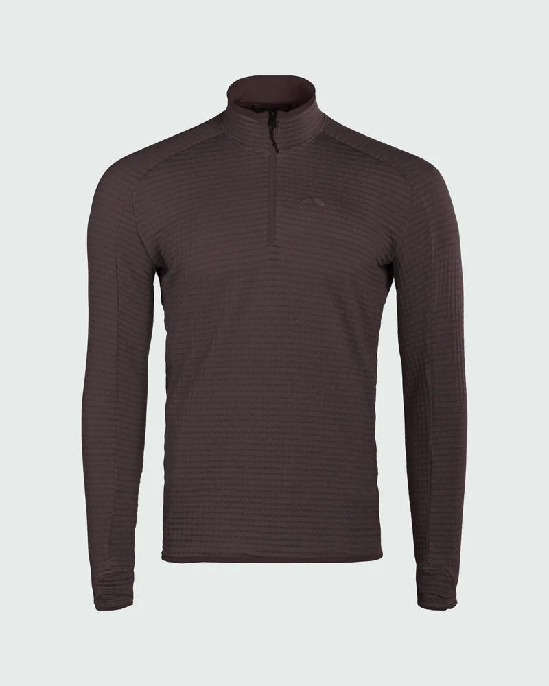 Fliana Active Grid Longsleeve Zip Shirt