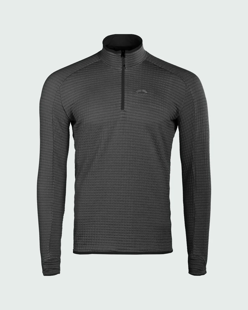 Fliana Active Grid Longsleeve Zip Shirt