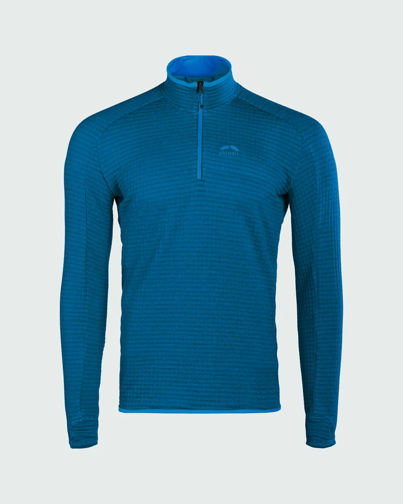 Fliana Active Grid Longsleeve Zip Shirt