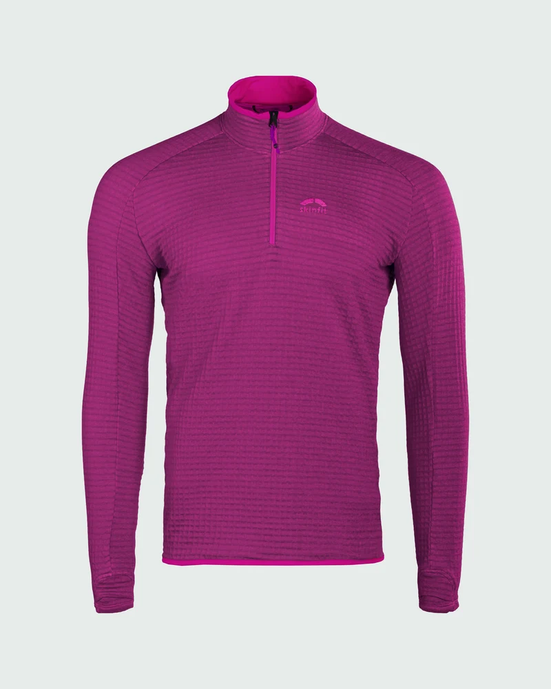 Fliana Active Grid Longsleeve Zip Shirt