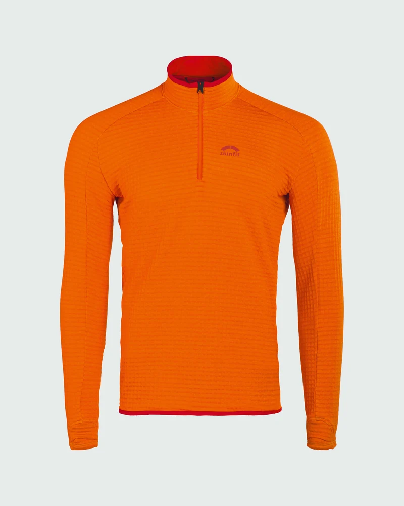 Fliana Active Grid Longsleeve Zip Shirt