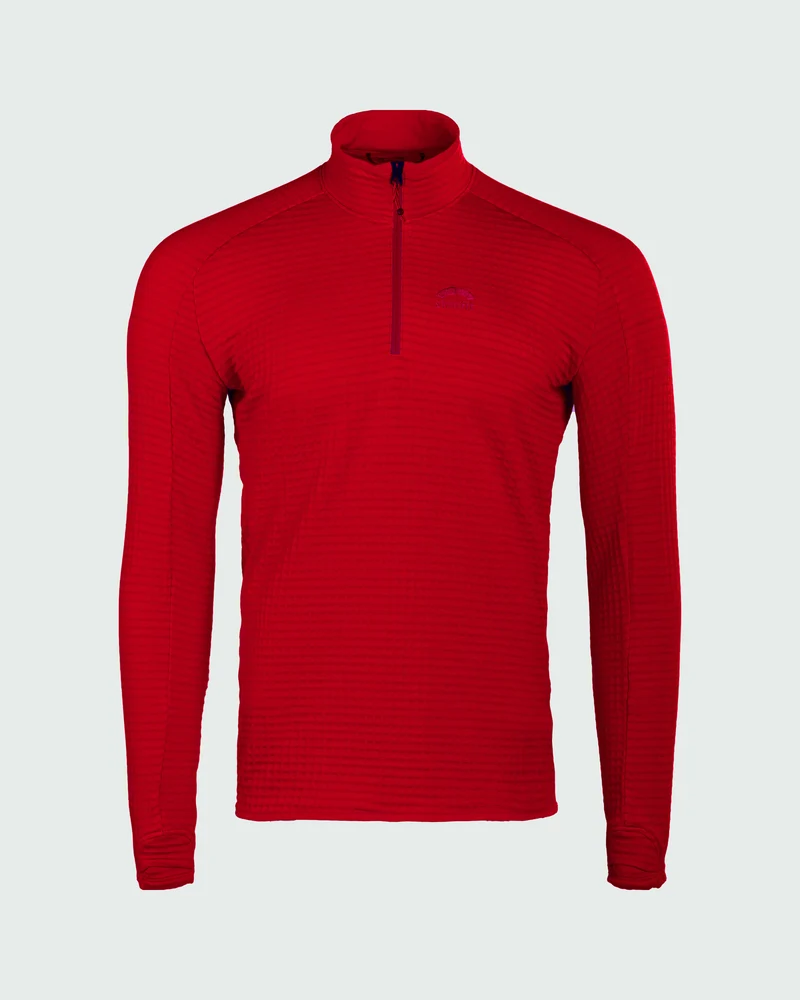 Fliana Active Grid Longsleeve Zip Shirt