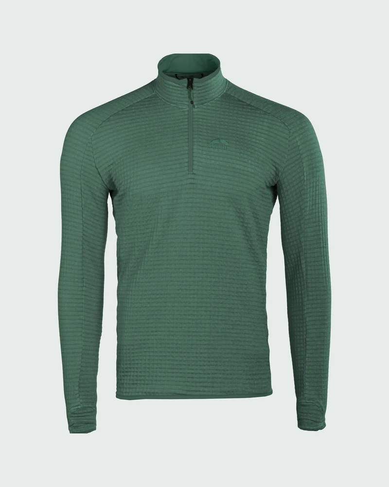 Fliana Active Grid Longsleeve Zip Shirt