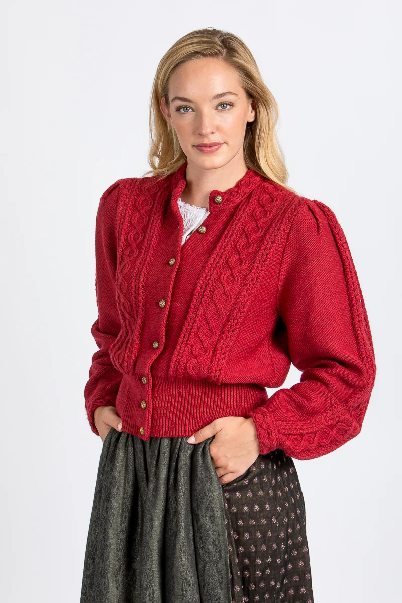 Gottseidank Strickjanker Lea rot
