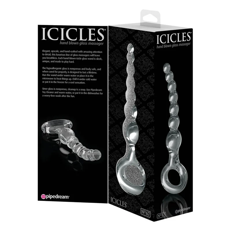 Glas Analkette Icicles No. 67
