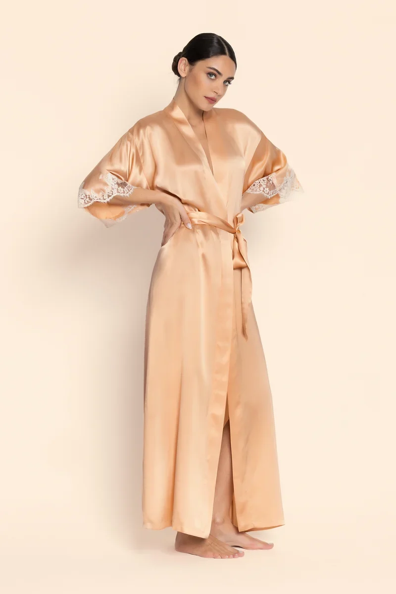 Lise Charmel - Splendeur Soie Lange Robe Splendeur Peche