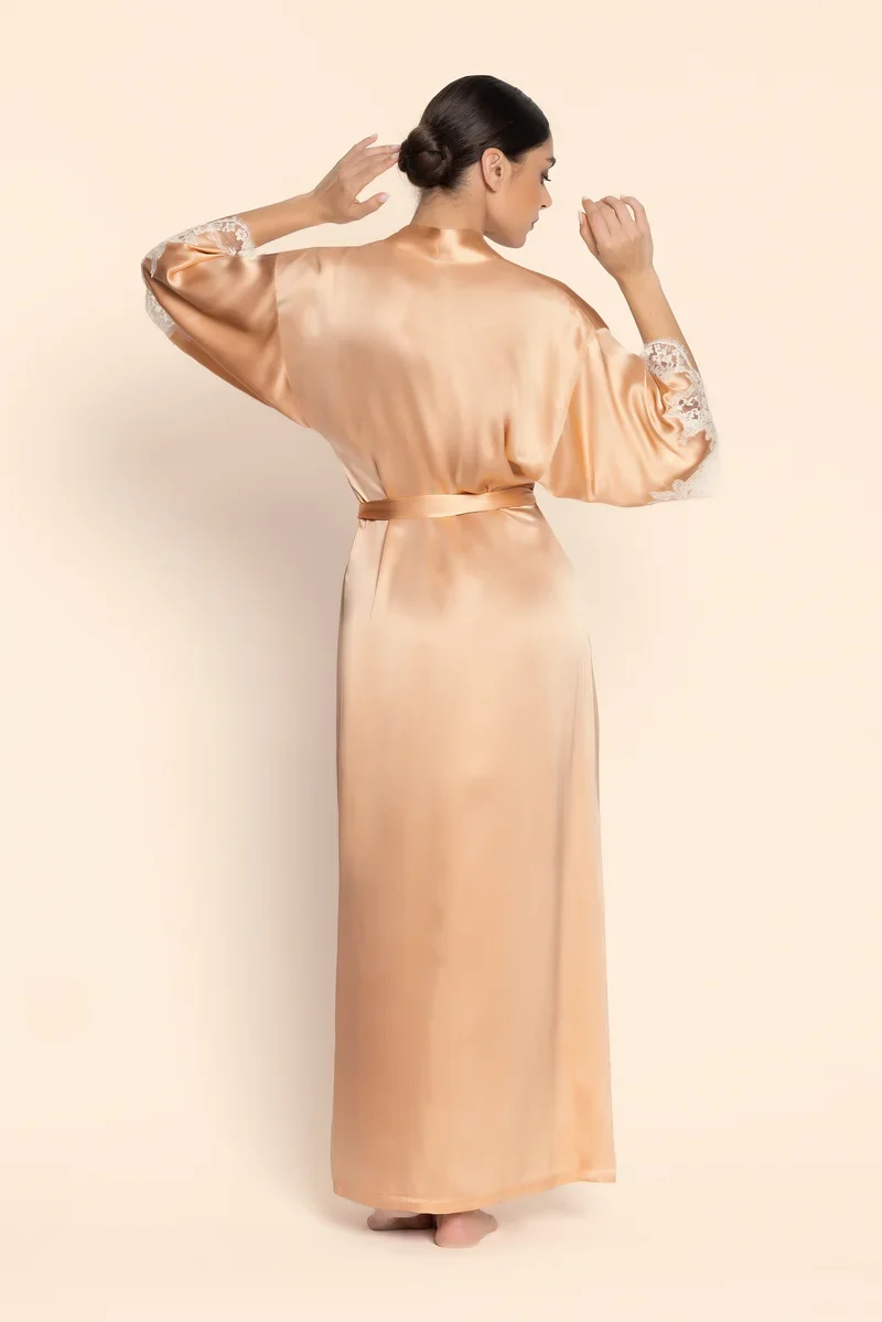 Lise Charmel - Splendeur Soie Lange Robe Splendeur Peche