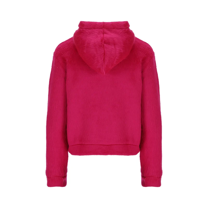 Pullover Luanette Fluffy in Fuchsia