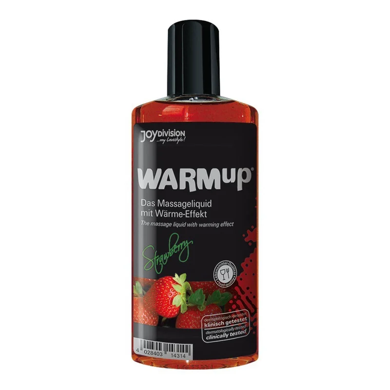 Joydivision Massage-Öl 150ml Essbar, WARMup Erdbeer 150ml