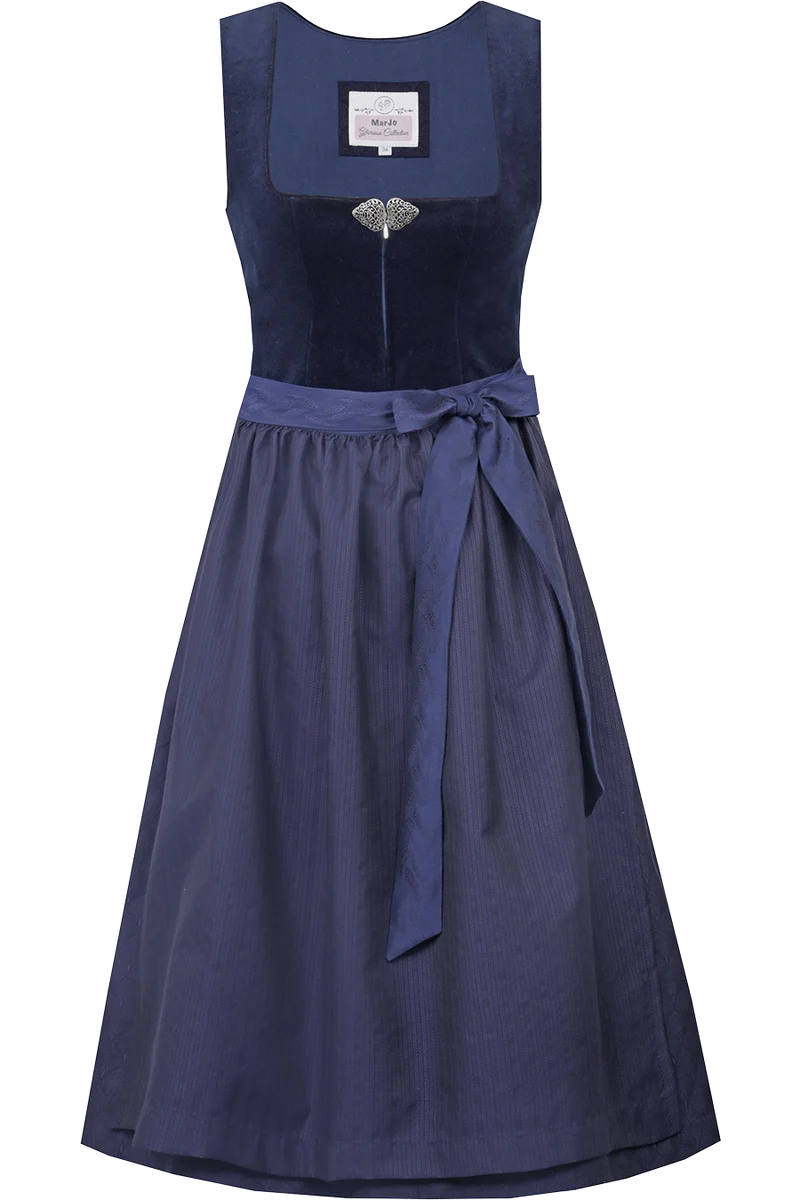 Midi-Dirndl mit Samt