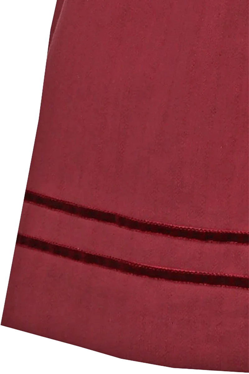 Midi-Samtdirndl mit eckigem Ausschnitt und Froschgoscherl
