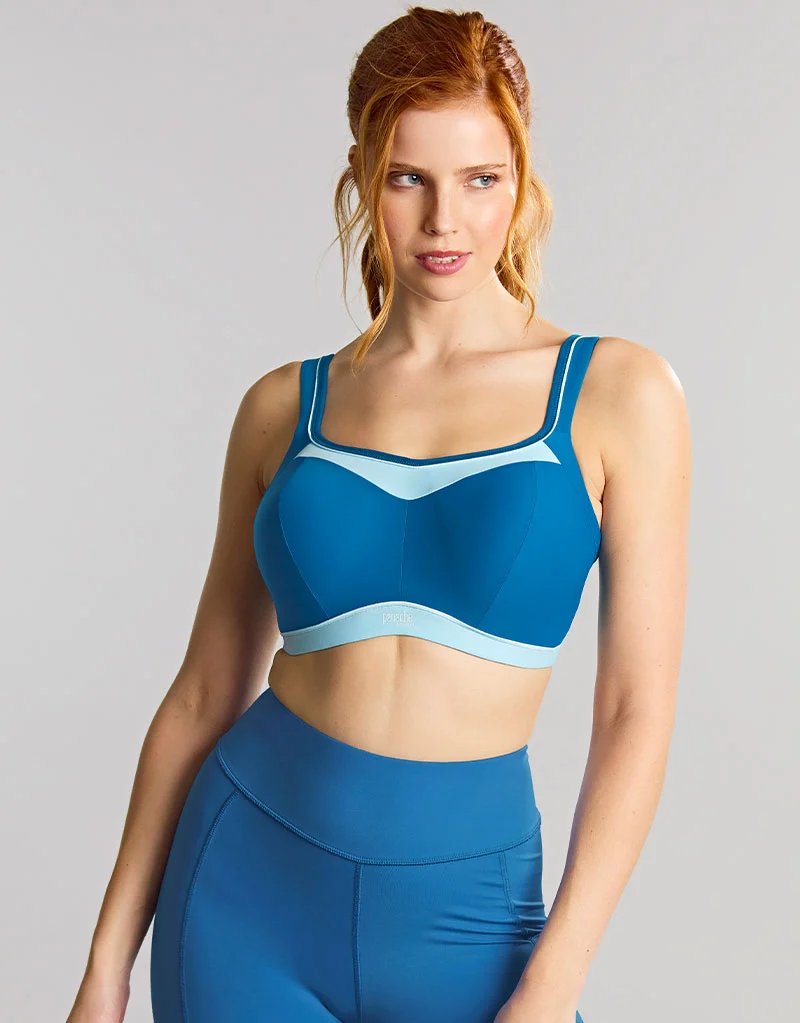 Panache Power Sports Bra Ocean Blue