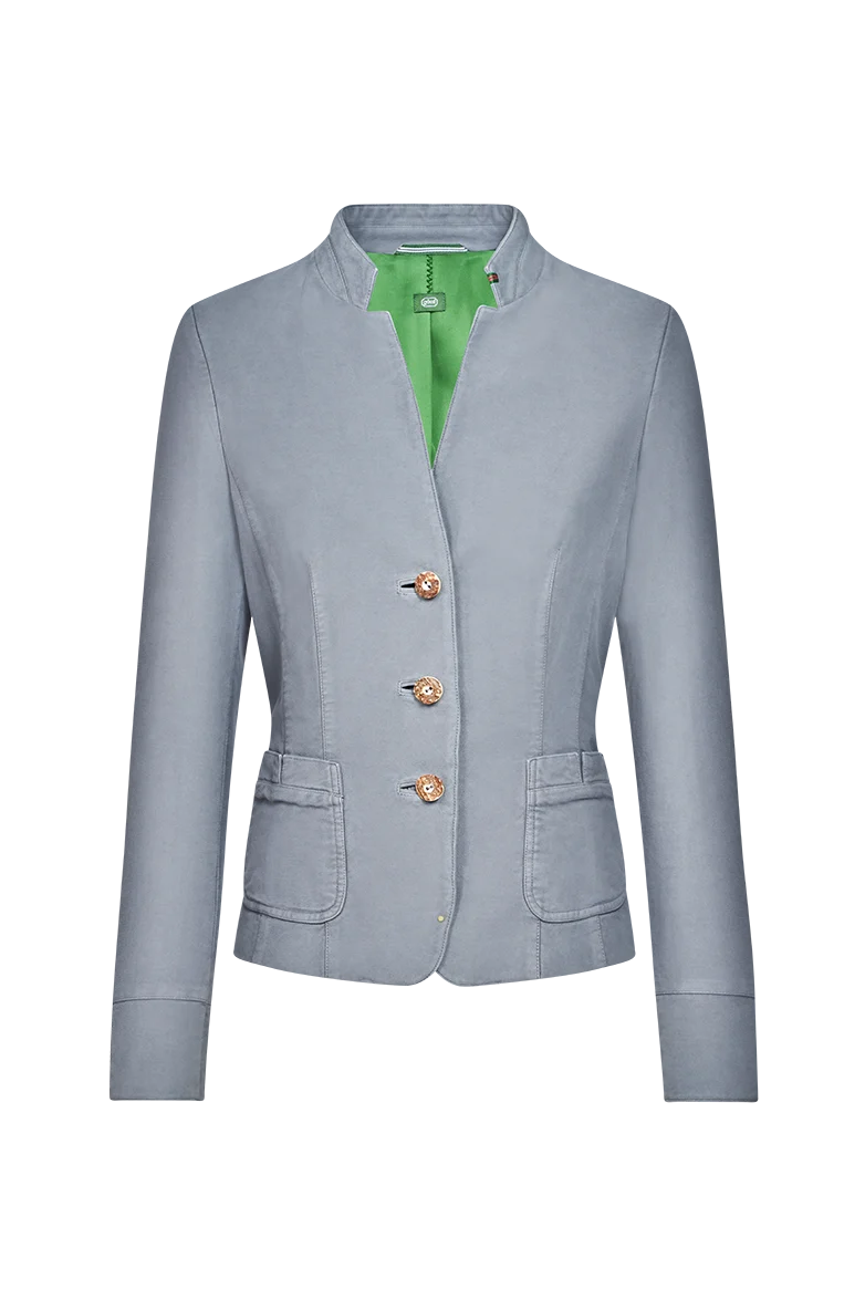 Patinierte Stehkragen-Jacke