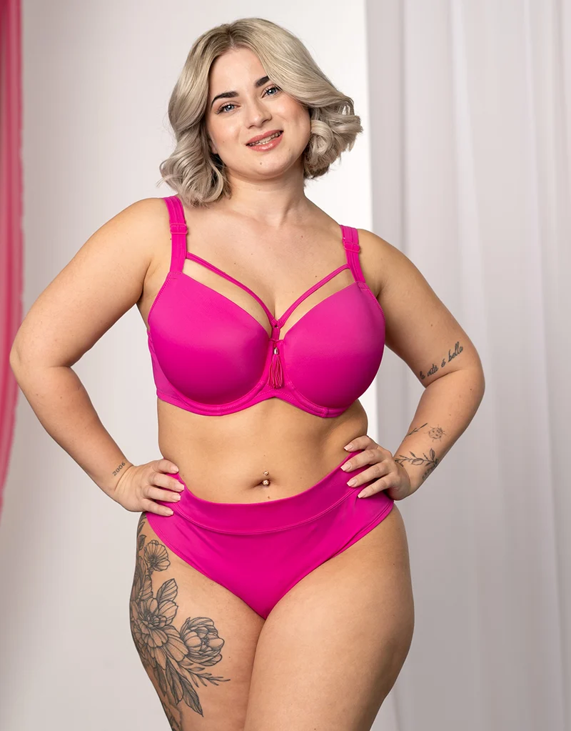 Bikini-High-Panty Monaco/Palma Pink