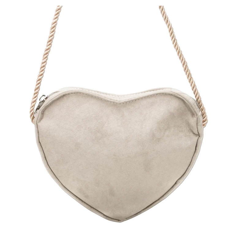 Trachten Herztasche beige