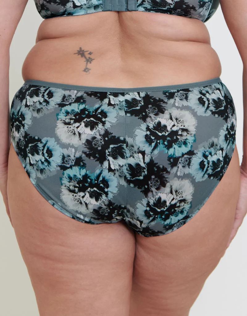 Adella Kin Aura Full Brief Blue Floral Print