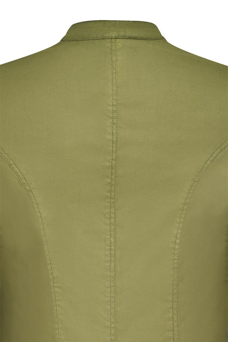 Patinierte Jacke aus Baumwolle/Leinen