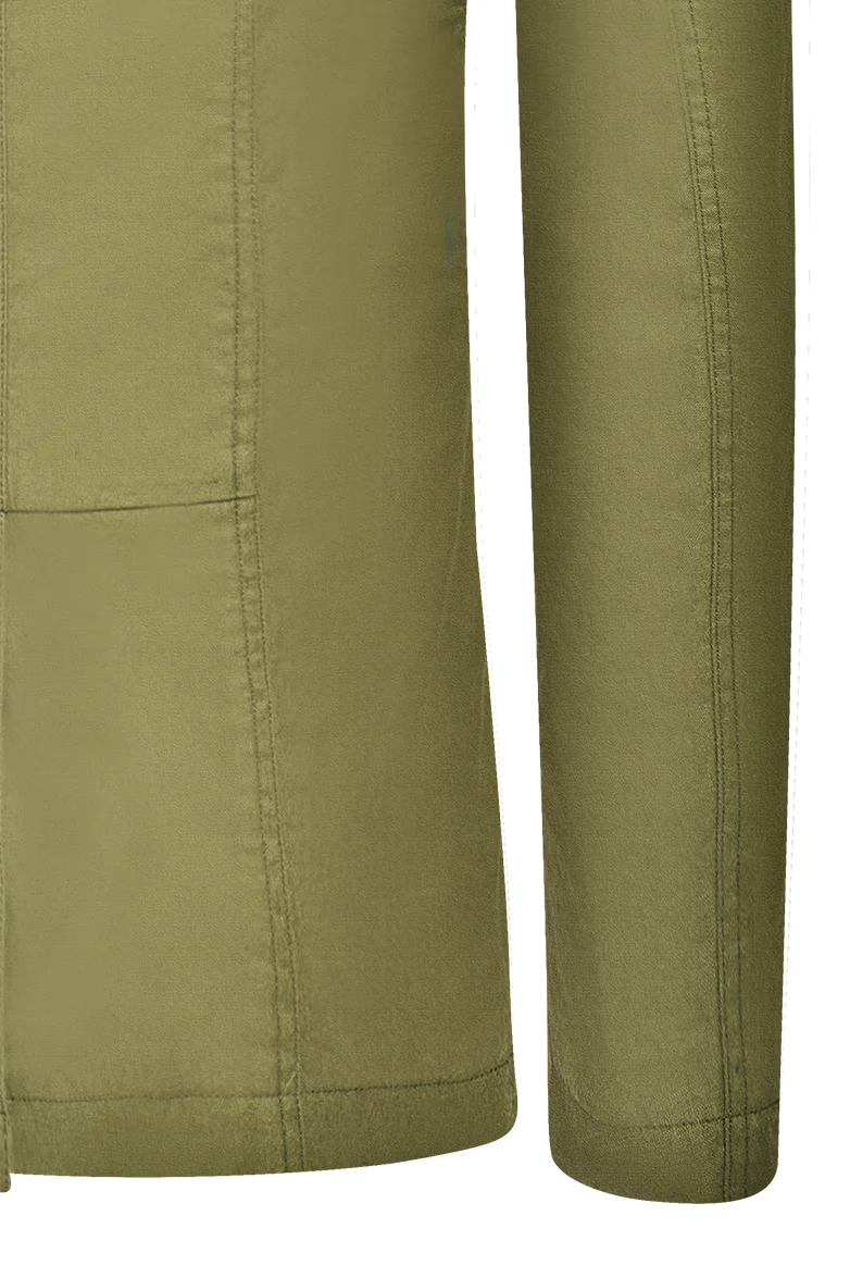 Patinierte Jacke aus Baumwolle/Leinen