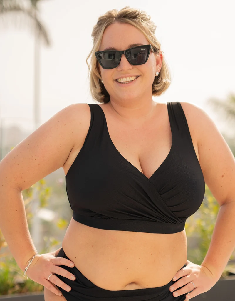 Bikini-Top ohne Verschluss Porto Black