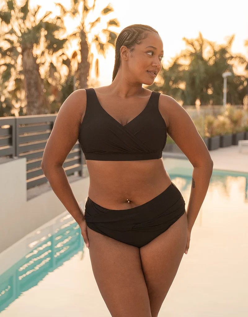 Bikini-Top ohne Verschluss Porto Black