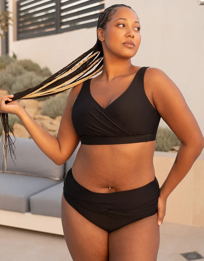 Bikini-Top ohne Verschluss Porto Black