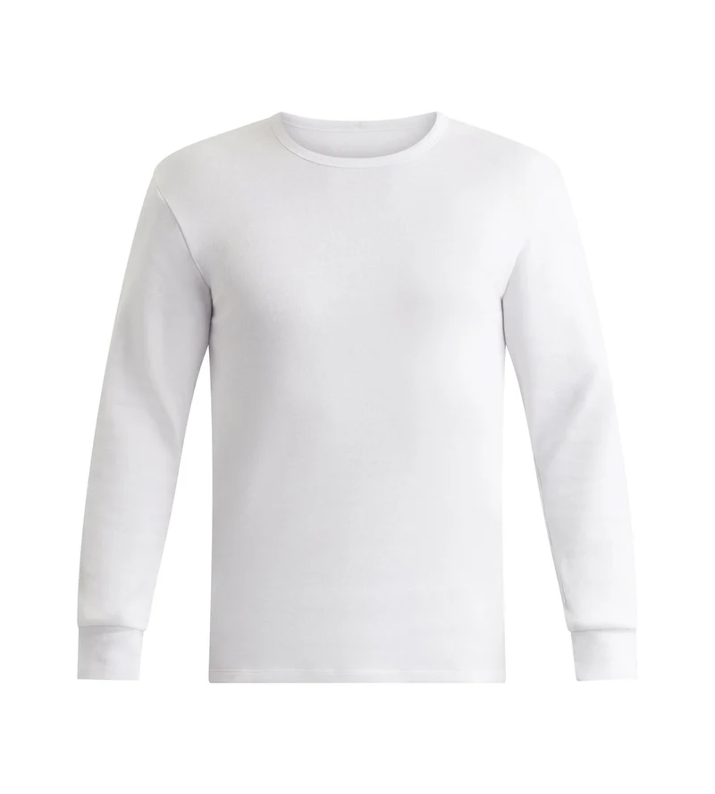 Weißes Herren-T-Shirt aus Baumwolle Dim Thermal
