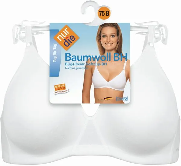 nur die Baumwoll BH weiß