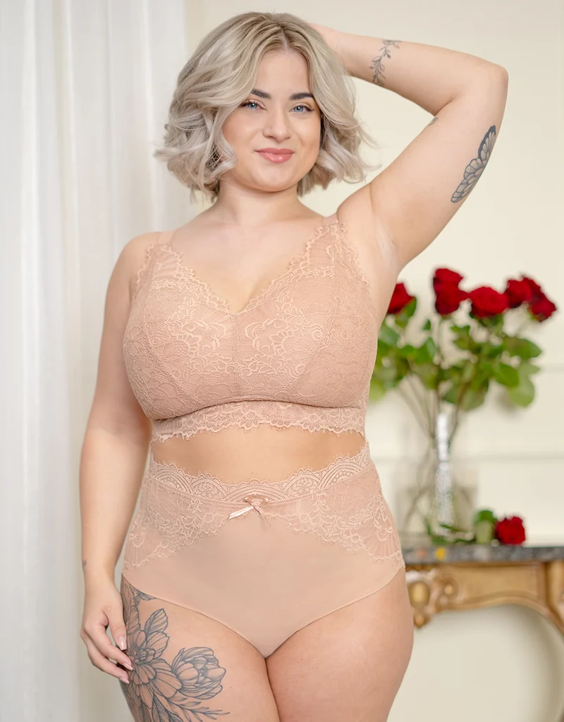 Bralette ohne Verschluss Sensla Cappuccino