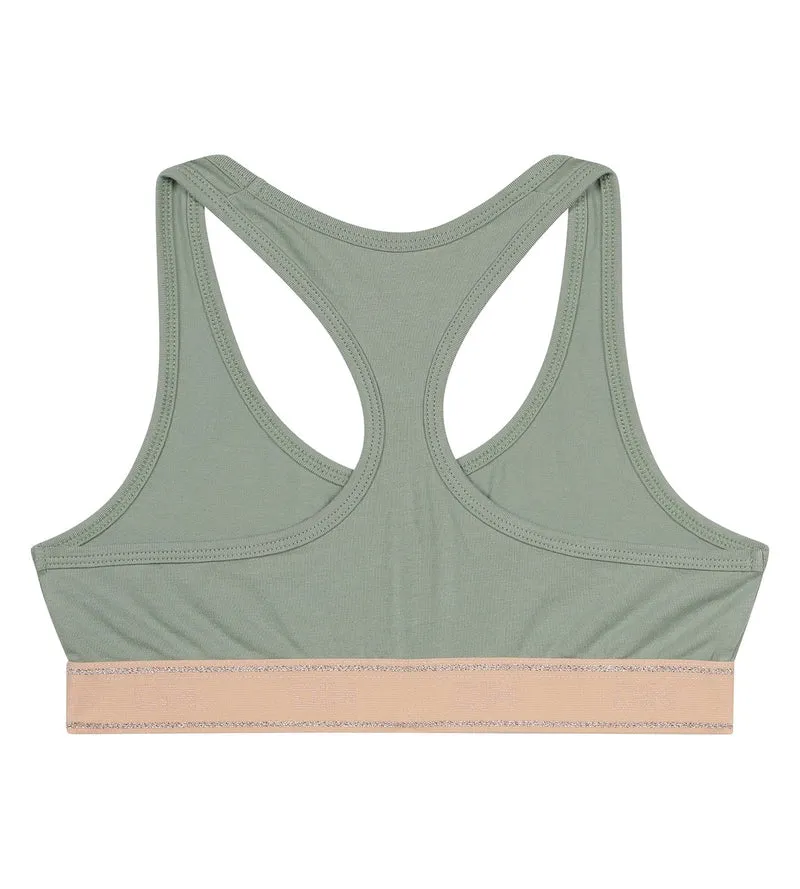 BH für Mädchen Grün und Rosa Dim Sport