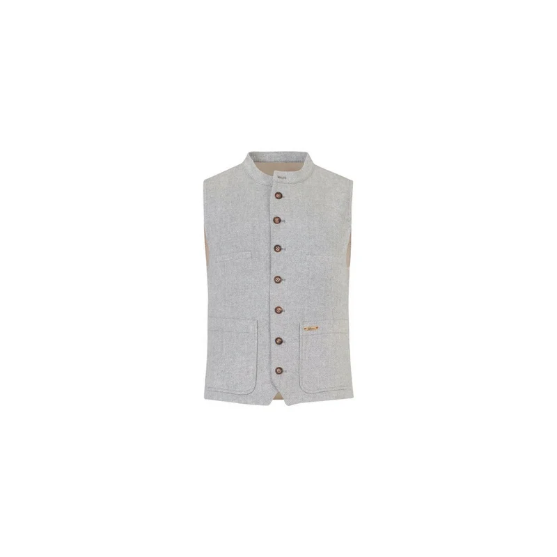 Weste Lusamoele Natural Wool in hellgrau