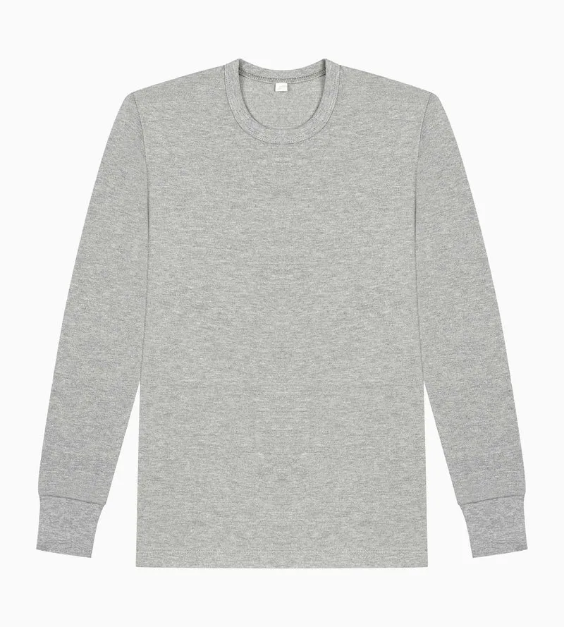 Unisex Kinder T-Shirt Grau Meliert Dim Thermal
