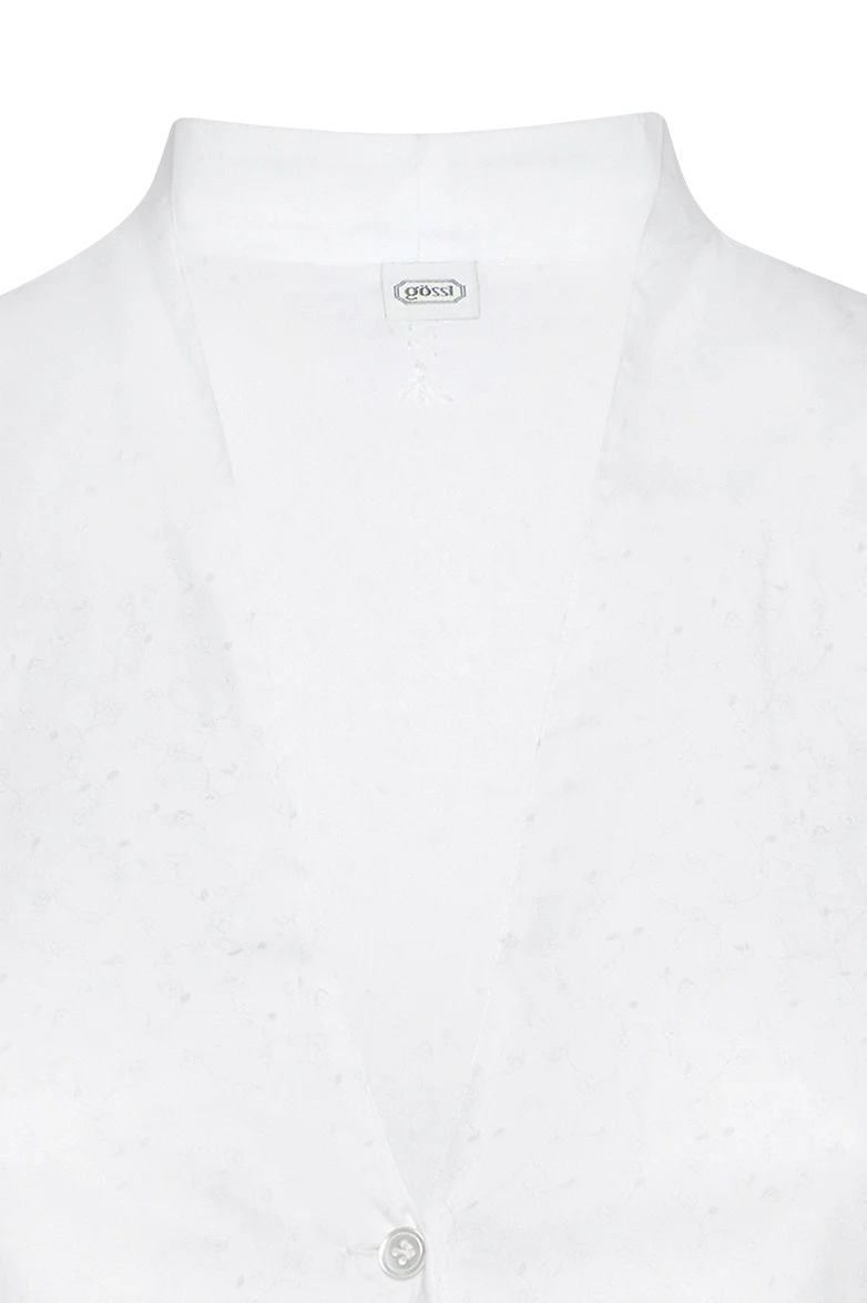 Dirndlbluse mit V-Ausschnitt